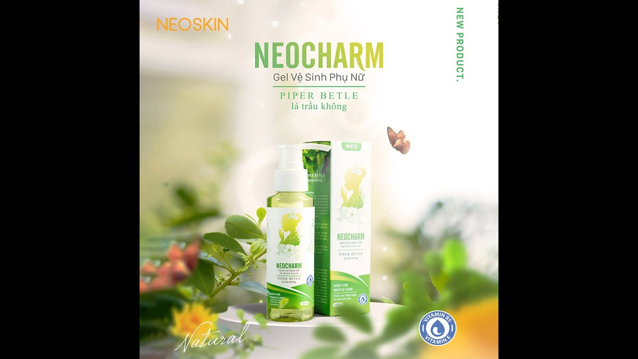 Gel Vệ Sinh Phụ Nữ Trầu Không NeoCharm - Làm sạch & Dưỡng ẩm Hàng Ngày Không Sulfate (100ml)