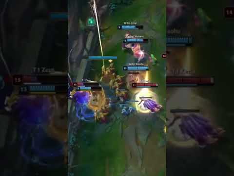 Zeus’s Aatrox 1v4 in T1 vs WBG game 3. Zeus dominated in all three games, truly deserving the MVP!