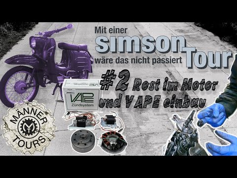 Simson Schwalbe Tour #02 Rost im Motor und Vape einbau