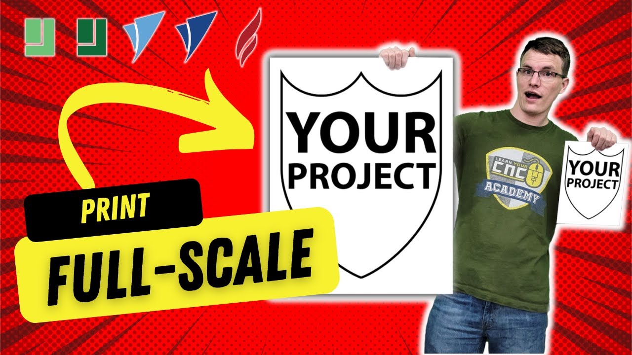 Print your designs (EVEN FULL SCALE!) VCarve, Aspire, & Cut2D Quick Tip