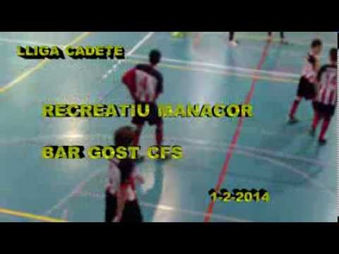 2014-2-1 CADETES  RECREATIU - BAR GOST CFS