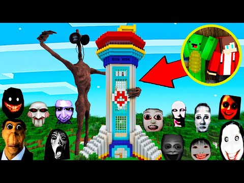 JJ and Mikey vs Scary NEXTBOT MONSTERS in Minecraft