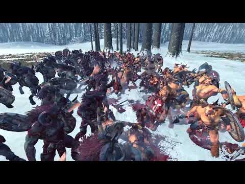Gor Herd (Shields) VS Black Horn's Ravagers (Shields) | Total War: Warhammer 2