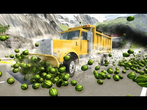 BeamNG Drive - WATERMELON APOCALYPSE #3 CrashTherapy
