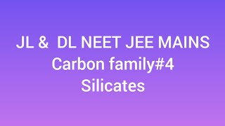 Silicates preperation and types