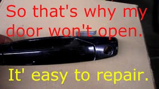 My door will not open on a 2008 GMC Yukon why.