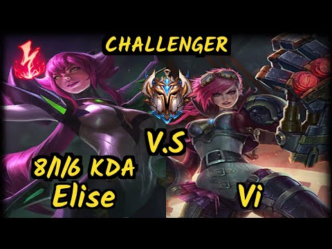 HL Cariok (ELISE) vs VI - 8/1/6 KDA JUNGLE CHALLENGER GAMEPLAY - BR