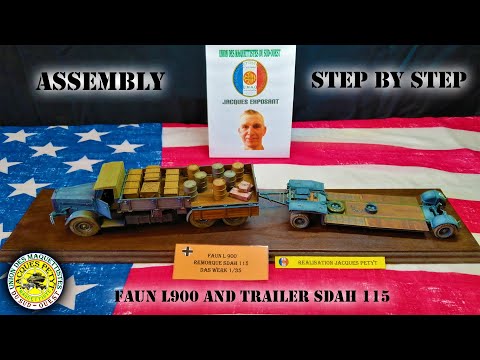 Assembly step by step Faun L900 and trailer SDAH 115