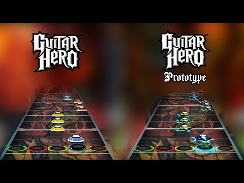Guitar Hero 1 Prototype - "The Breaking Wheel" Chart Comparison