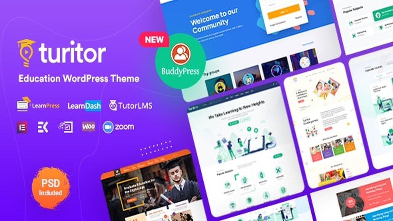Turitor - Education WordPress Theme Free Download