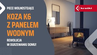 Чавунна піч-камін Kratki KOZA K6 PW Ø 130 (8,0 кВт)