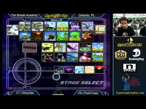 The Smash Academy - VS | Porkchops (Falco) vs CT Wizzrobe (Falcon) - Losers bracket - SSBM