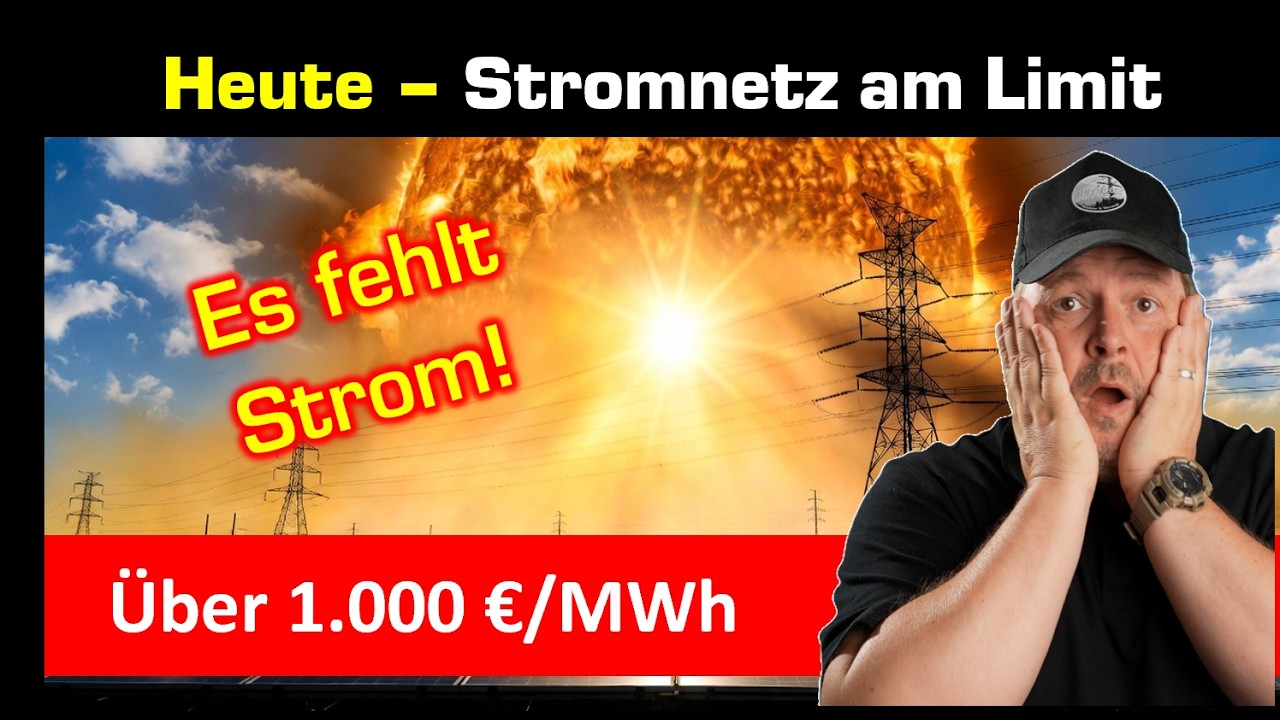 Hitzeflaute - Stromnetz Irrsinn über 1000 € MWh