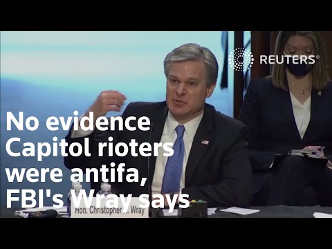 キャピタルの暴徒が反政府勢力である証拠はないと FBIのレイは言っている (No evidence Capitol rioters were antifa, FBI's Wray says)