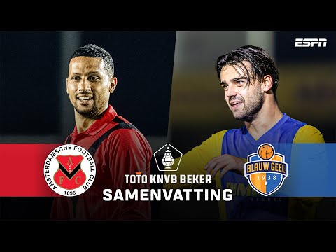 RICARDO VAN RHIJN OPENT DE SCORE IN SPANNEND BEKERDUEL 🏆 | Samenvatting AFC - Blauw Geel '38