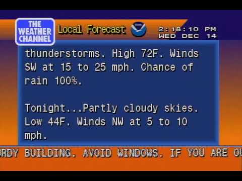 Severe Weather Outbreak - WeatherSTAR 4000 - December 14, 2022