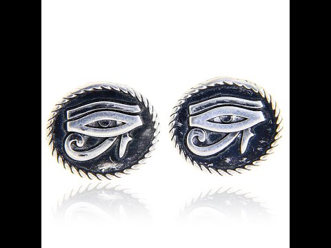 Cercei Stud Argint 925 Ochiul lui Horus - Intuitie si Protectie