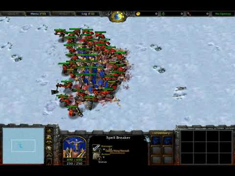 33 Spell Breaker (100 Food) vs 33 Fel Orc Grunt (100 Food) Fully Upgrade 1080p