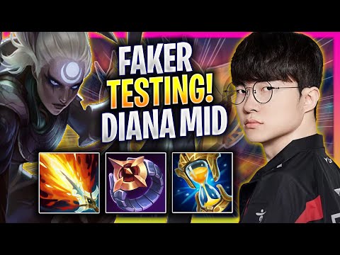 FAKER TESTING DIANA MID IN KOREA SOLOQ! - T1 Faker Plays Diana MID vs Corki! | Season 2024