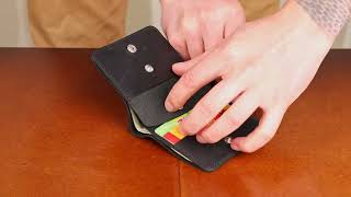 Матове чоловіче портмоне з натуральної шкіри Shvigel 16600 чорне