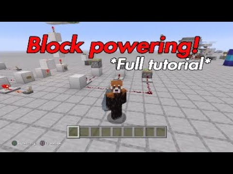 Redstone: Powering blocks *Full tutorial*