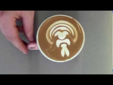 Latte art- It's an "Ona" to meet you Hugh Kelly (ona coffee)