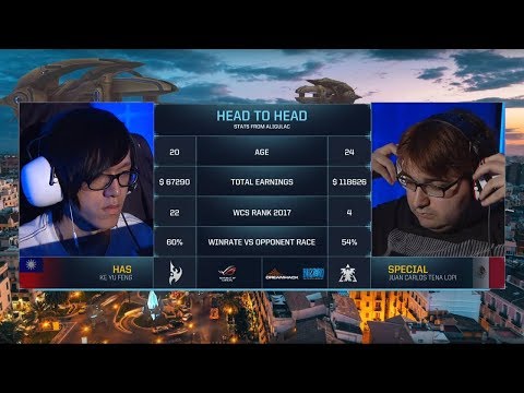 Has vs SpeCial PvT - Group D Stage 3 - WCS Valencia 2017 - StarCraft II