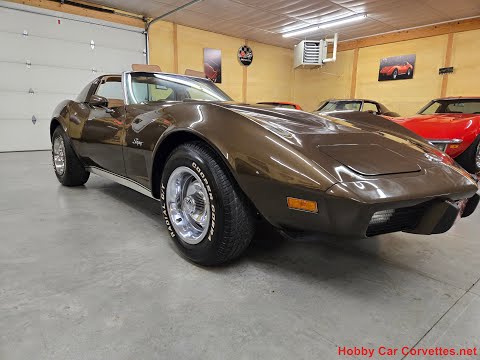 1976 Dark Brown C3 Corvette For Sale Video