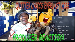 D12 Quitter Lyrics on screen Everlast Diss - Producer Reaction