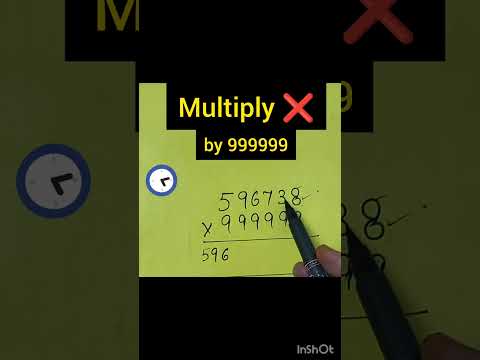 Vedic math trick | easy calculation | multiply 6 digits by 999999 by sk gyan #shorts #viral #tricks