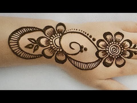 Flower stylish back hand Mehndi designs | beautiful style henna mehndi designs 2019 tutorial Video