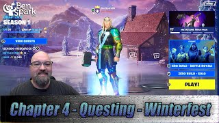 Fortnite Chapter 4 - Questing- Winterfest - Mr. Beast - With BenSpark96