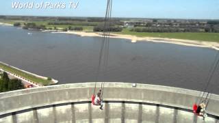 preview picture of video 'Wunderland Kalkar - Kernie's Familienpark - Vertical Swing On & Off Ride- Star Flyer'