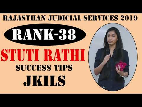 JKILS Law Institute - Stuti Rathi sharing success tips