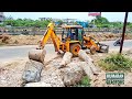 JCB 3DX Backhoes Loader Work For Chennai Mathuravayal Highway Service Road Construction KUMARAN