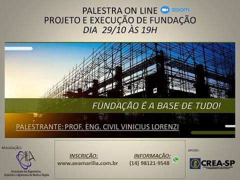 Palestra Online: Projeto e Execução de Fundação