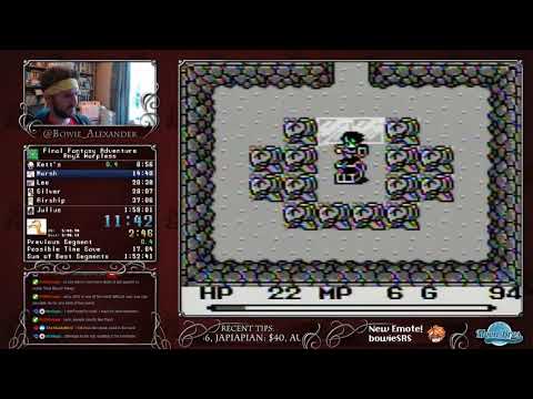 [Speedrun] Final Fantasy Adventure any% Warpless in 1:57:18