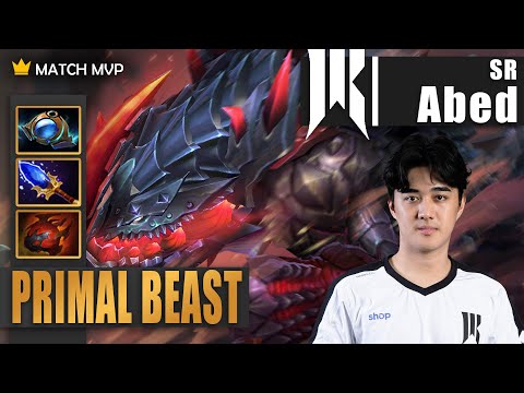 Primal Beast Mid | SR.Abed | BASIC PRIMAL BEAST BUILD 18 KILLS NO MERCY | 7.34b Gameplay Highlights