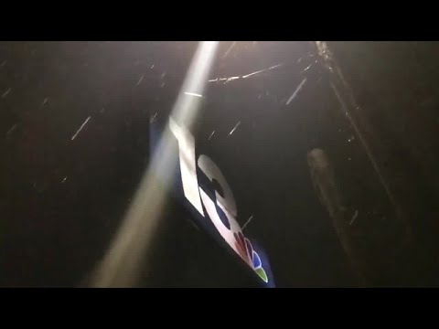 Sleet falling at WVTM 13 in Birmingham