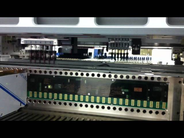 Mx400L in production on a 243 pc board using front and rear gantries simultaneously