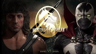 Mortal kombat 11 - rambo vs spawn (very hard)