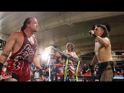 Rob Van Dam gets attacked by Charlie Hubley