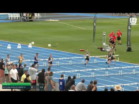 Boys Under 10 60m Hurdles H3 - 2020 State Combined Events Championships // LAVicTV