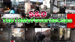 Top10 My Favorite Clips ~忘れじの言の葉~ CoD:MW S&D サーチ＆デストロイ