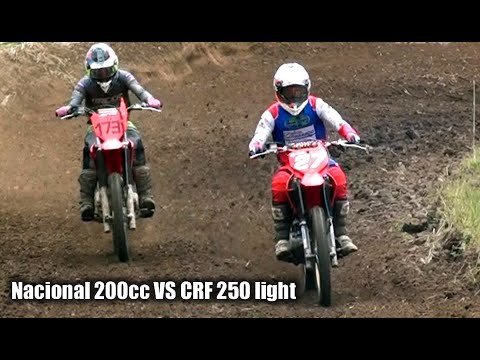 Corrida insana no Velocross - Disputa entre Nacional 200cc e Crf 250f na final Copa Integração