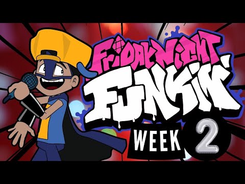 Friday Night Funkin Week 2 Skid and Pump | Captain Nail: Superhero Cartoon in Portuguese