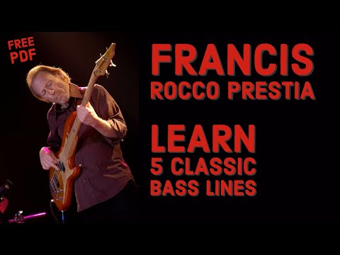 Learn Five Classic Rocco Prestia Bass Lines || Tower Of Power (No.109)