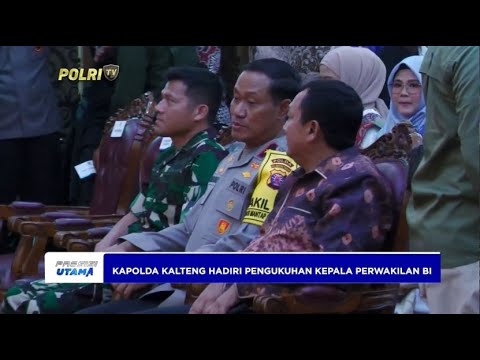 KAPOLDA KALTENG HADIRI PENGUKUHAN KEPALA PERWAKILAN BI KALTENG