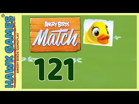 Angry Birds Match ⭐ Level 121 - Walkthrough, No Boosters