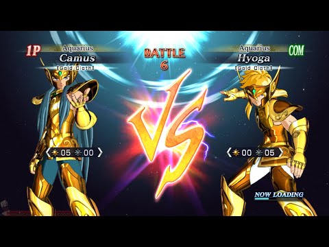 Aquarius Camus (Gold Cloth) VS Aquarius Hyoga (Gold Cloth) :Saint Seiya Brave Soldiers (RPCS3)